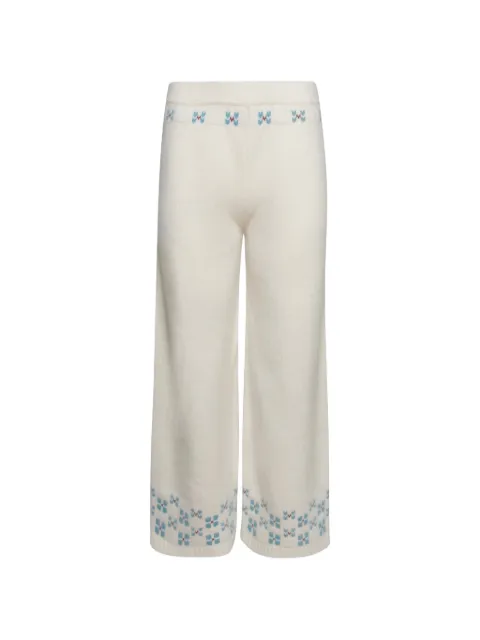 Calle Del Mar Fair Isle trousers Neutrals CDMCP515