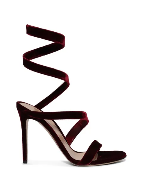 Gianvito Rossi velvet sandals Red G3003215RICVEL