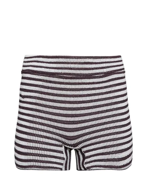 Bond-eye Dom striped shorts Brown BD018662BOUND384DS
