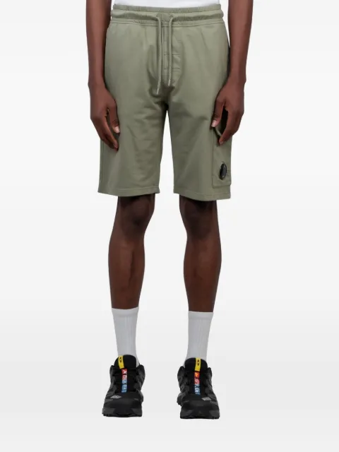 C.P. Company light fleece cargo Lens sweatshorts Grey 20CMSB704A002246G610