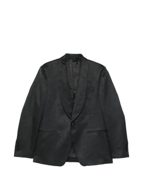 Lardini shawl-lapel single-breasted blazer Black CN5824EIPAE66307