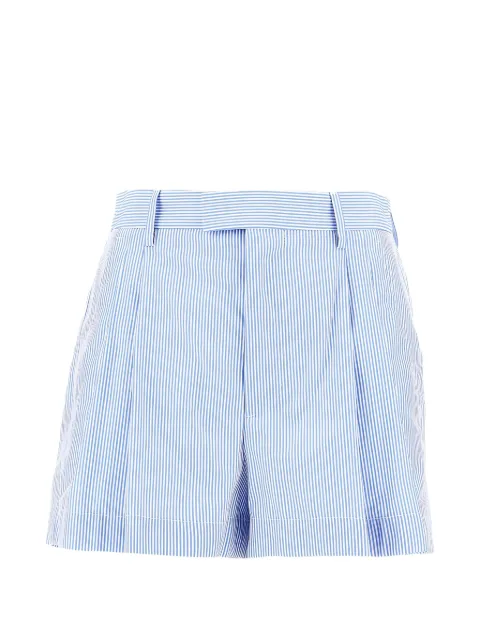 ARMARIUM pleated stripe shorts Blue ARMTMP044C016044