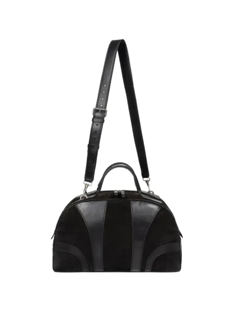DRIES VAN NOTEN suede duffle bag Black 2610215070153