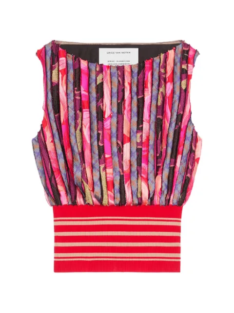 DRIES VAN NOTEN striped top Pink 2610207203372