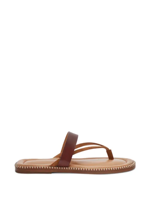 DRIES VAN NOTEN stitched leather sandals Neutrals 2610217380105