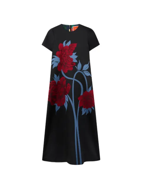 La DoubleJ Peonies jacquard dress Black DRE0001JCQ135PEO09BU03