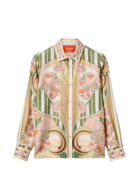 La DoubleJ Boy shirt Neutrals SHI0040SIL006TUL07PI02