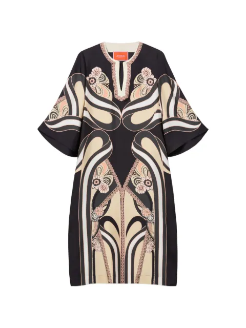 La DoubleJ ambrosia-print dress Black DRE0564SIL006AMB03PI02
