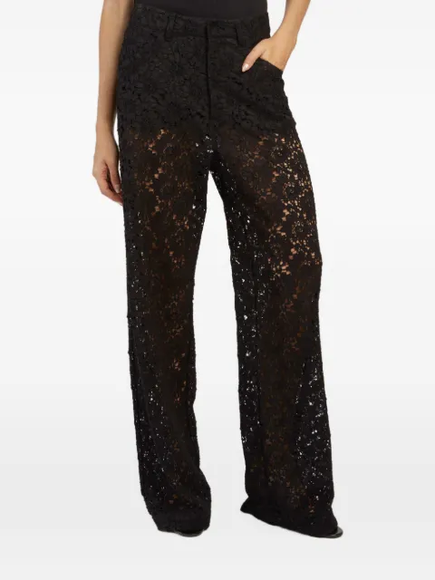 Federica Tosi lace five-pocket trousers Black 40819410