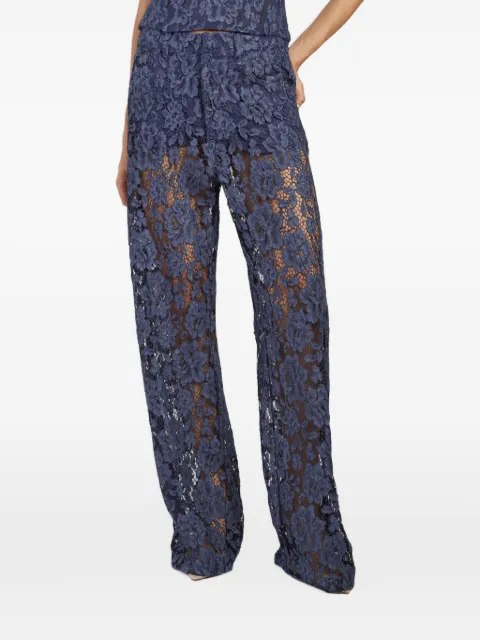 Federica Tosi lace five-pocket trousers Blue 40819410
