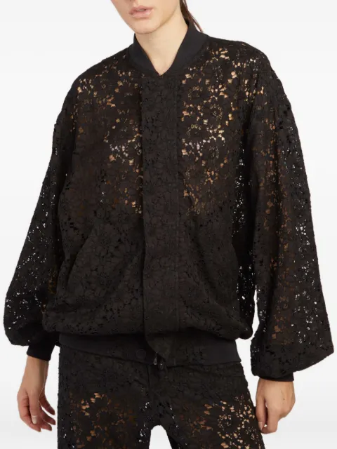 Federica Tosi lace bomber jacket Black 40250410