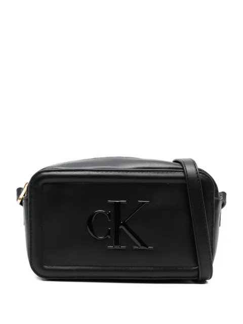 Calvin Klein embossed-logo cross body bag Black LV04F3220GUB1