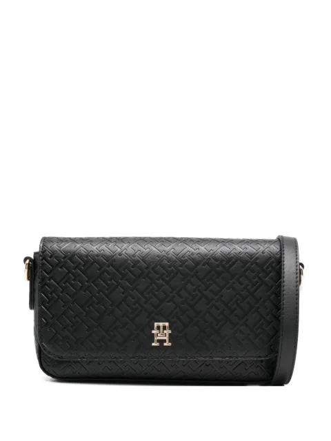 Tommy Hilfiger Hilfiger Icon embossed logo cross body bag Black AW0AW18002