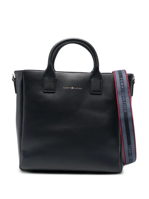 Tommy Hilfiger logo strap tote bag Black AW0AW17971DW6