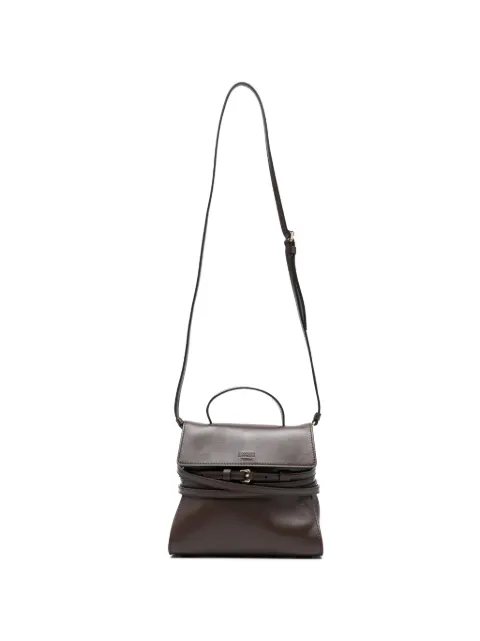 Moschino buckle leather mini bag Brown MC4163PP1OOA0301