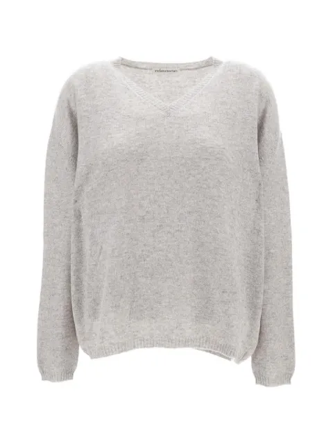 M.S.M. ribbed V-neck sweater Grey V7130014
