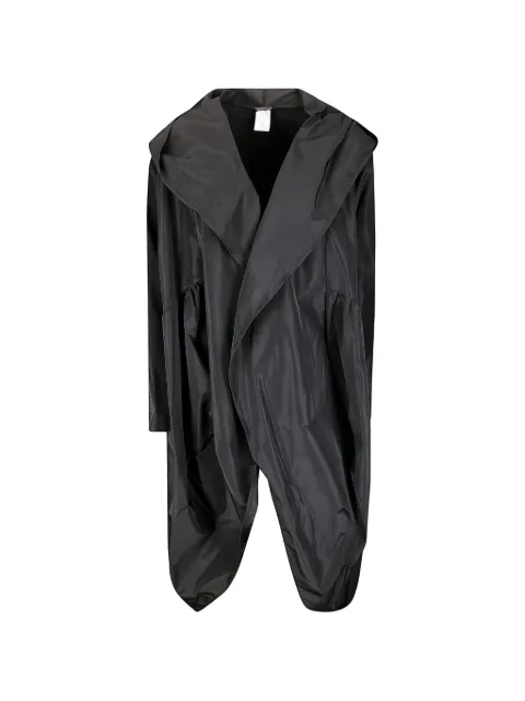 M.S.M. hooded wrap trench Black VH611