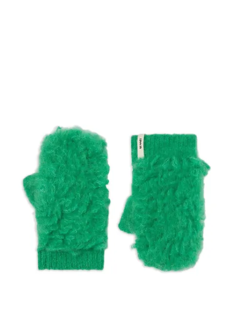 Sunnei Yeti gloves Green ACCXSAC026KNT0507319BRIGHTGREEN