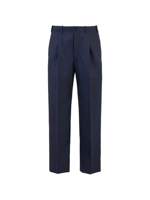 Giuliva Heritage Vito front-pleat trousers Blue THEVITOTROUSERSWOOLHERRING