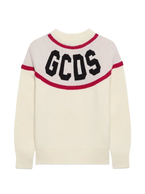 GCDS logo sweater Neutrals B2CM1514KI9