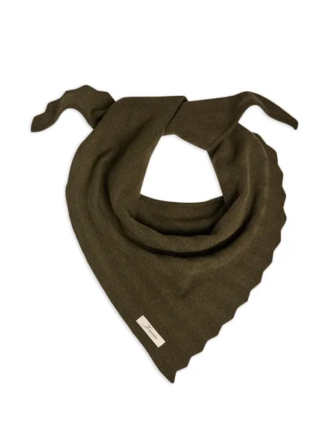 Jacquemus herringbone scarf Green ACU00808AK00286