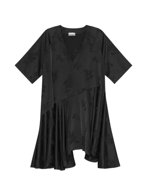 GANNI V-neck dress Black W0681