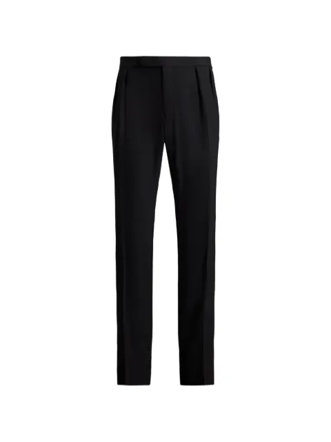 Ralph Lauren Purple Label pleated tailored trousers Black 798P11457001