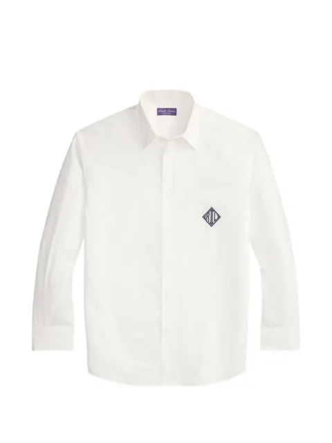 Ralph Lauren Purple Label logo-embroidered shirt White 790P11177001