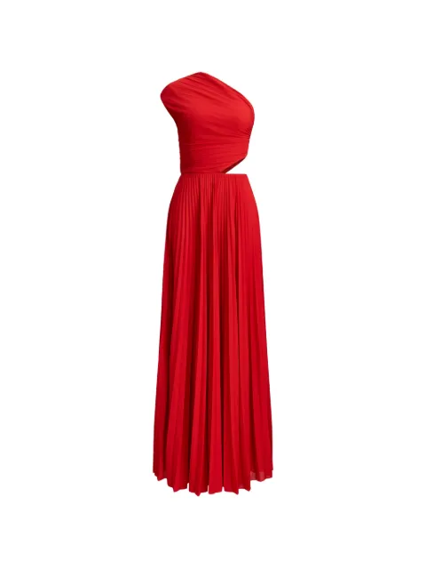 Ralph Lauren Collection one-shoulder pleated maxi dress Red 290P12979001