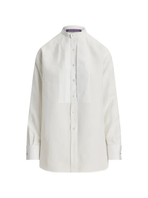 Ralph Lauren Collection Kristin band-collar shirt White 290P15810001