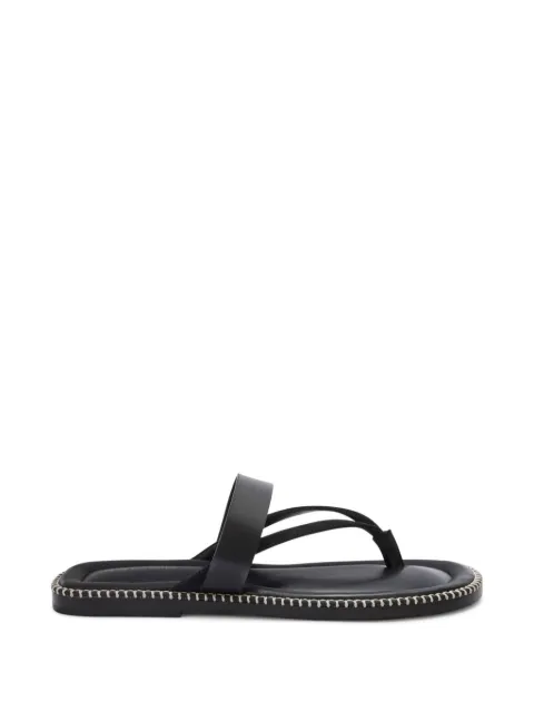 DRIES VAN NOTEN stitched leather sandals Black 2610217380105