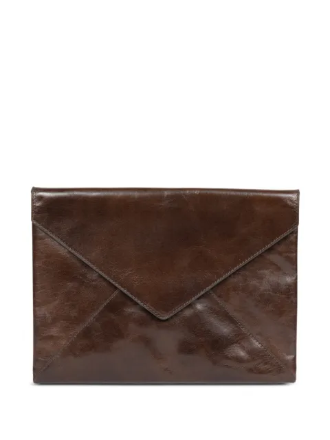 DRIES VAN NOTEN leather clutch bag Brown 2610221110103