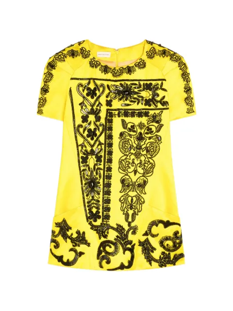DRIES VAN NOTEN embroidered top Yellow 2610107733401