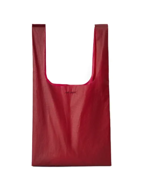 OUR LEGACY Carmine Nyloguard Grid shoulder bag Red A2268GCN