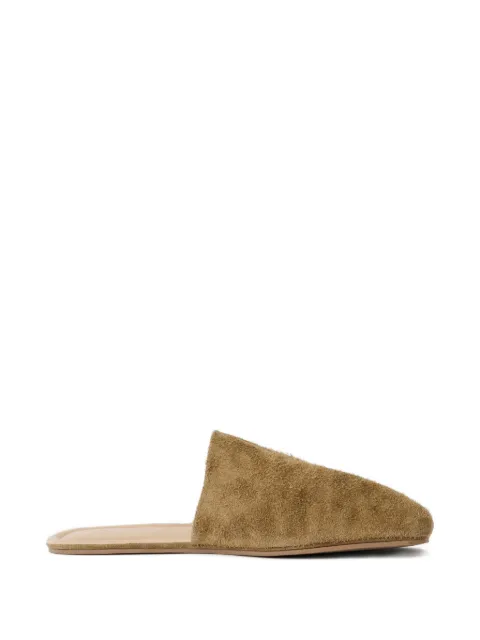 OUR LEGACY speckled suede slippers Neutrals A2267CCE