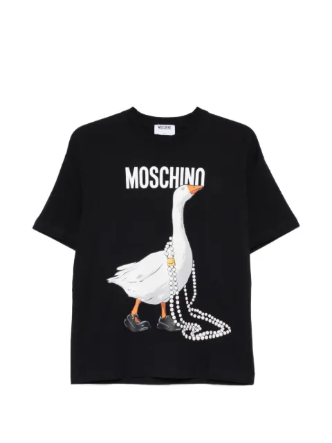 Moschino graphic-print T-shirt Black V07030541
