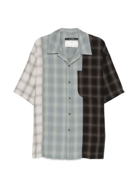 Song For The Mute checked-pattern shirt Blue 261MSH071OCHKMLT