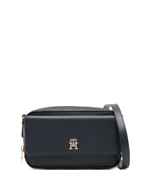 Tommy Hilfiger Iconic Signature strap camera cross body bag Blue AW0AW17680