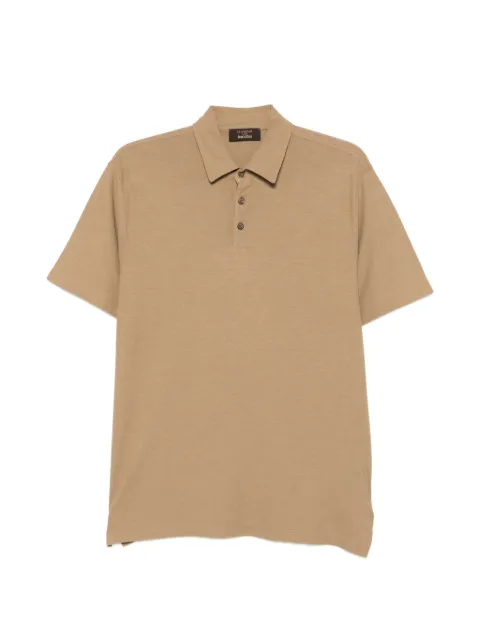 Zanone buttoned polo shirt Neutrals 815159ZG380