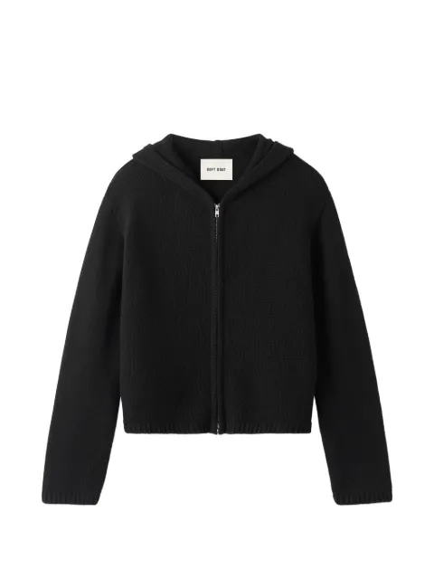 Soft Goat zip-up hoodie Black FW252451800001