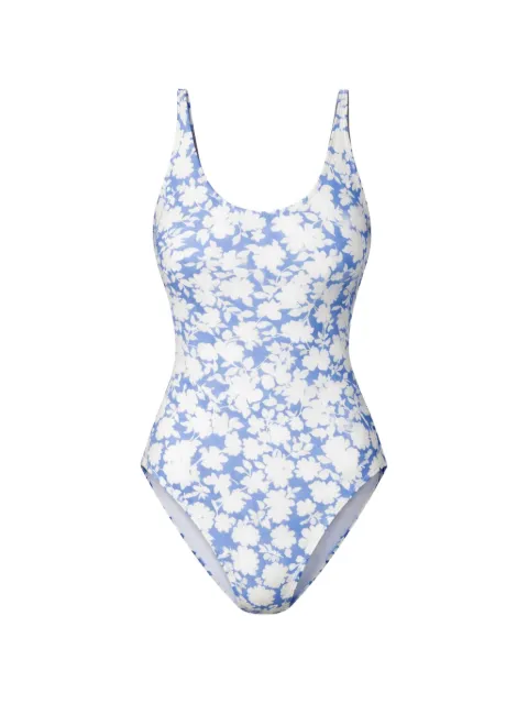 Michael Michael Kors floral-print drawstring swimsuit Blue MM55127