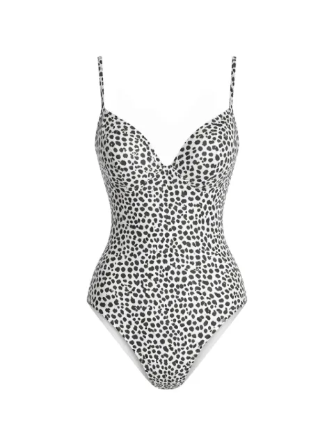 Michael Michael Kors printed swimsuit White MM54115