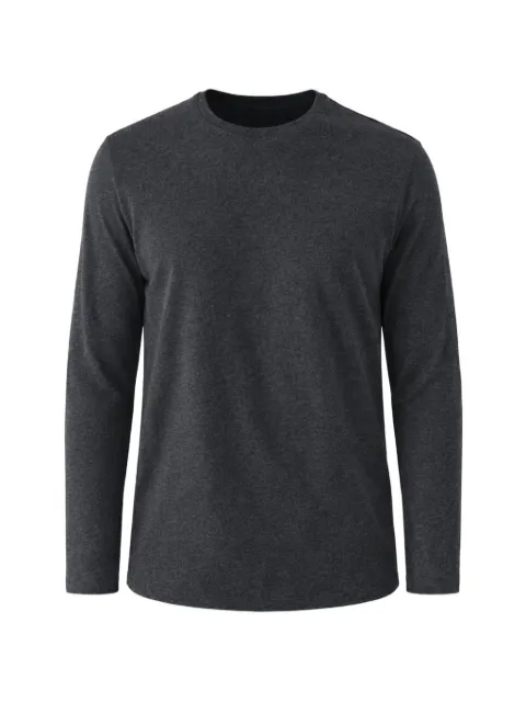 PATRICK ASSARAF crew neck long-sleeve top Grey 99A08CL009