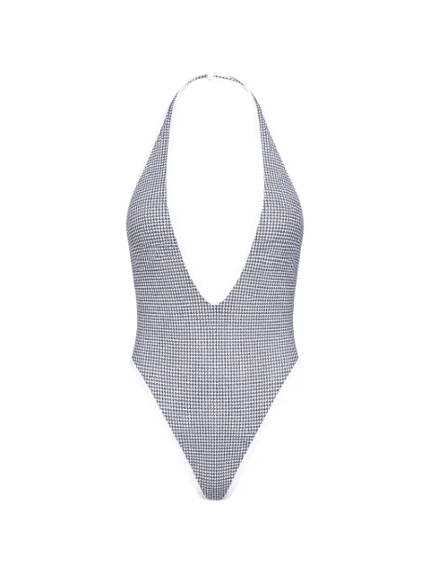 Diesel swimsuit with houndstooth print Grey A202830GFBC