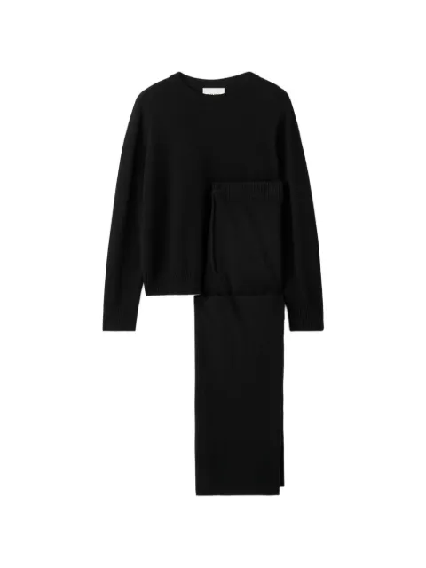 Soft Goat elasticated-waist trousers set Black FW25SF23007AB00001