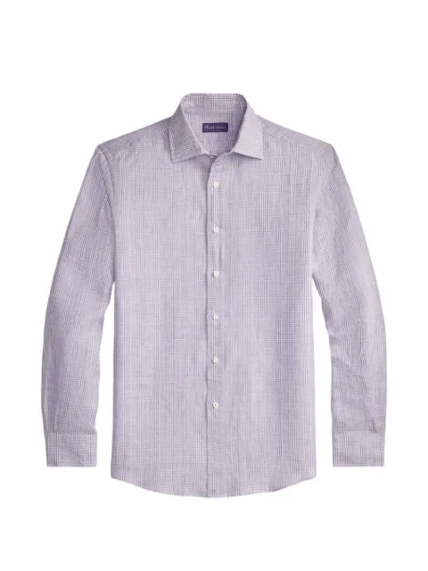 Ralph Lauren Purple Label check-pattern shirt Purple 790977178002