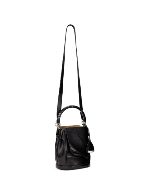 Ralph Lauren Collection pleated leather bucket bag Black 435P15904001