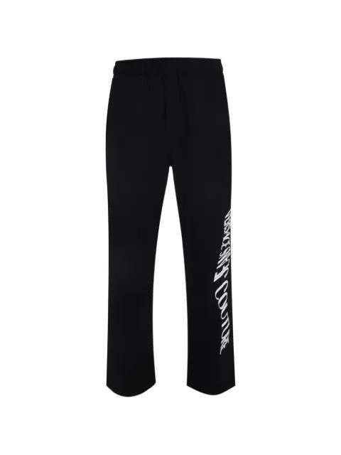 Versace Jeans Couture logo-print track pants Black 79GAAP04CF01P