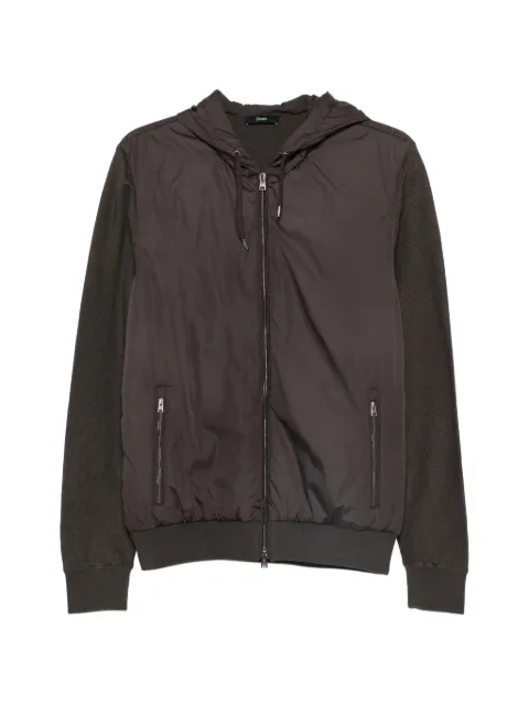 Herno zip-up hooded jacket Brown MC000168U72056