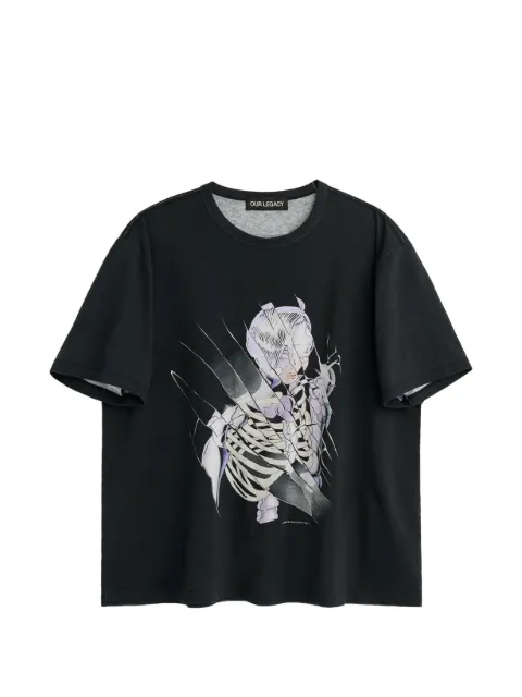 OUR LEGACY New Box graphic T-shirt Black M2266NC